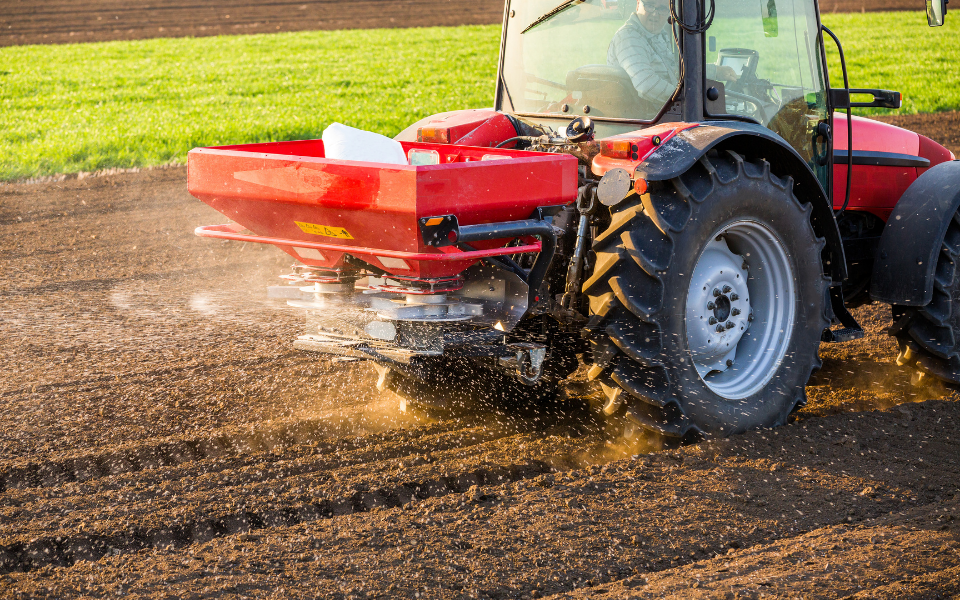 Dünger streuer Breitflächenstreuer